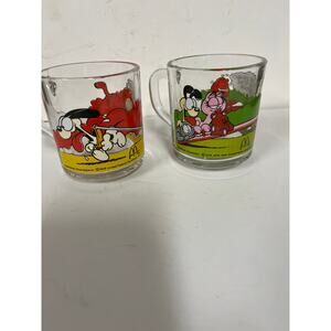 Vintage 1978 McDonald’s Garfield cat drinking glasses Jim Davis set of two